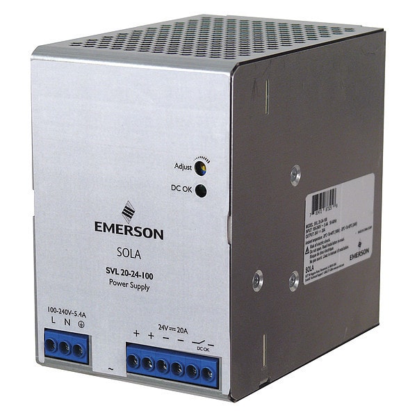 Solahd Din Rail Power Supply, 20 A, 480 W - SVL2024100
