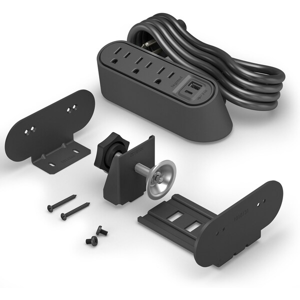 Legrand Plug-In Charger, 6.0" H x 3.9" W x 2.3" D - WSPC320CBK