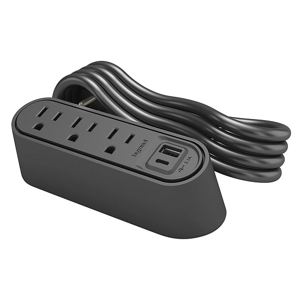 Legrand Plug-In Charger, 6.0" H x 3.9" W x 2.3" D - WSPC320CBK
