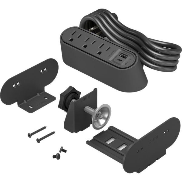 Legrand Plug-In Charger, 6.0" H x 3.9" W x 2.3" D - WSPC320CBK