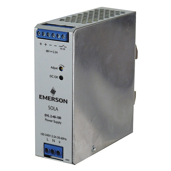 Solahd Din Rail Power Supply, 2.5 A, 120 W - SVL248100
