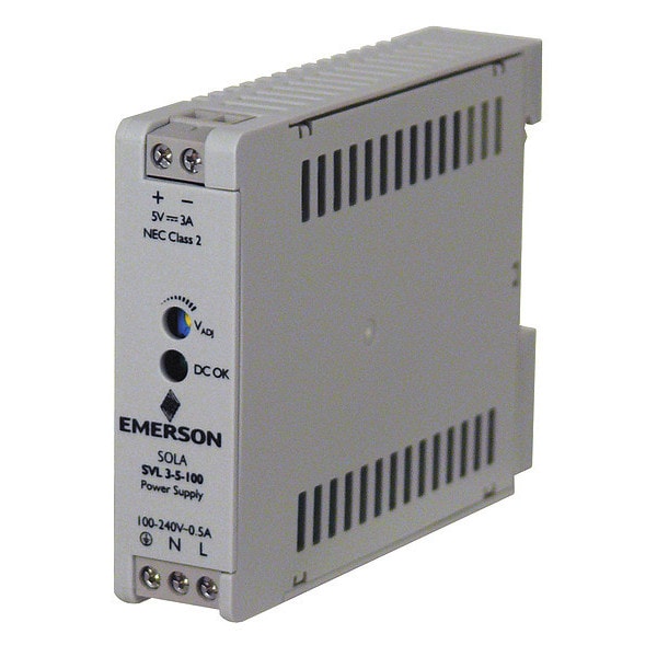 Solahd Din Rail Power Supply, 3 A, 15 W - SVL35100