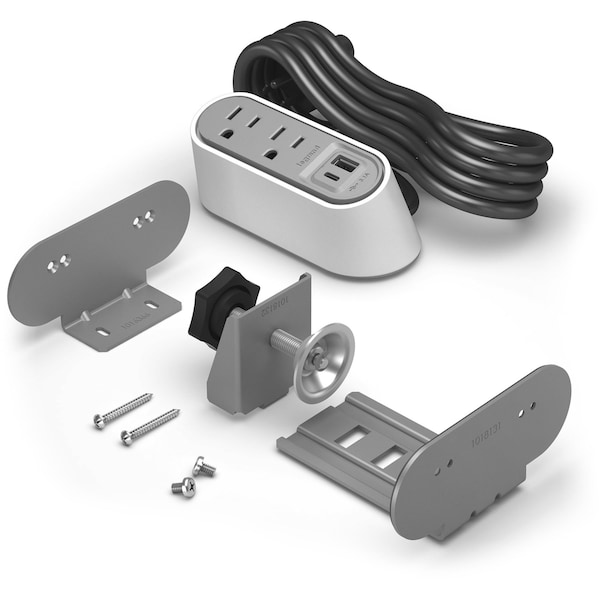 Legrand Plug-In Charger, 5.1" H x 3.9" W x 2.3" D - WSPC220CWH
