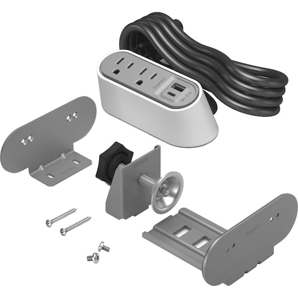 Legrand Plug-In Charger, 5.1" H x 3.9" W x 2.3" D - WSPC220CWH