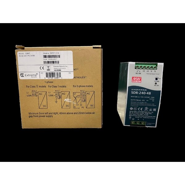 Evolve 240W Output DIN Rail -25 - 70C IS AC-DC Power Supply - EV3738633