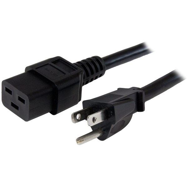 Startech.Com 6ft NEMA 5-15P to IEC 320 C19 Power Cord - 125V at 15A - PXT515C19146