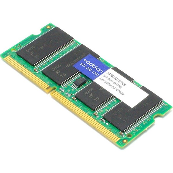 Add-On Addon Jedec Standard 2Gb Ddr2-667Mhz Unbuffered Dual Rank 1.8V - AA667D2S5/2GB