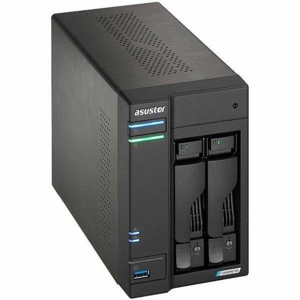 Asustor 2-BAY NAS, INTEL JASPER LAKE QUAD-CORE, 4GB DDR4 SODIMM, M.2 NVME SLOTS X 4, 2.5 - AS6702T