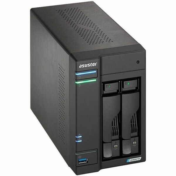 Asustor 2-BAY NAS, INTEL JASPER LAKE QUAD-CORE, 4GB DDR4 SODIMM, M.2 NVME SLOTS X 4, 2.5 - AS6702T