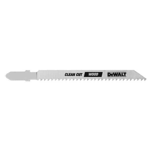 Dewalt 4" 10 TPI T-Shank Fine Cut Smooth Finish Wood Cutting Jig Saw Blade - DW3760H2