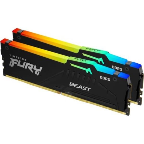 Plugit 64GB DDR5 CL36 DIMM K2 FURY Beast EXPO Memory - RGB Color - 6000MT Speed - PL3346797