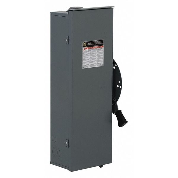 Interruptor de Seguridad no Fusible Square D, de Servicio Pesado, 600V AC, 3PDT, 30 A, NEMA 3R - DTU361RB