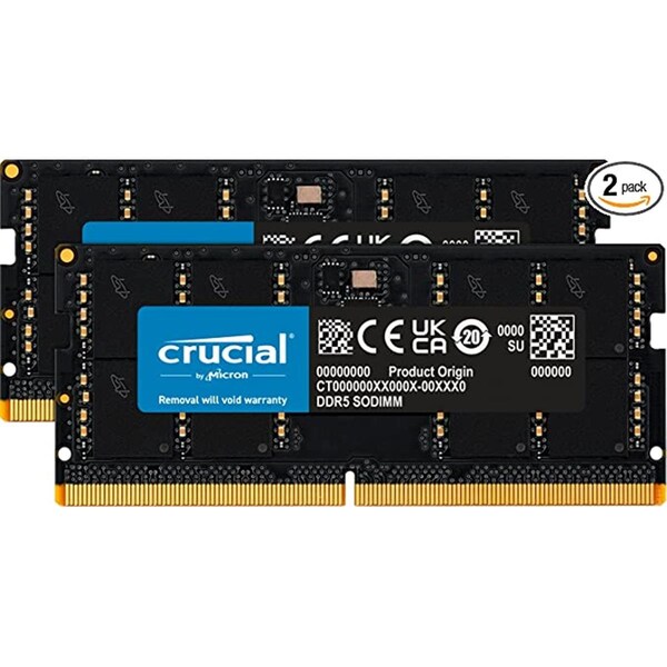 Maxpower 2 x 16GB DDR5 5600 SODIMM Memory - MA3462600