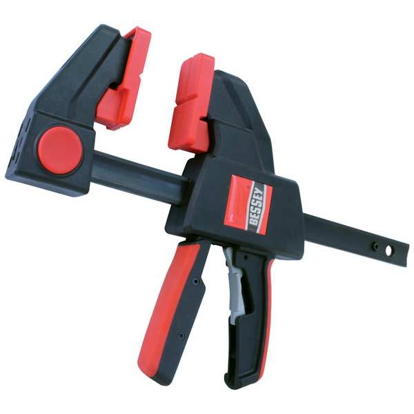 Bessey Trigger Clamp, Plastic Handle and 3 5/8 in Throat Depth - EHKXL12