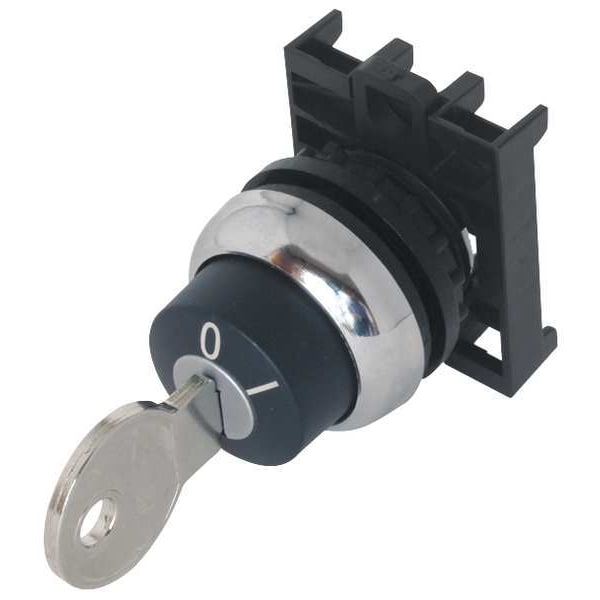 Interruptor Selector no Iluminado Eaton, 22mm, 2 Posiciones, con Llave - M22M-WRS-A1