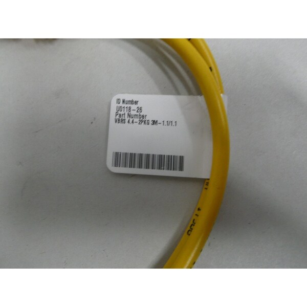 Cable con conector Turck Eurofast 1.1M 125V-Ac 125V-Dc - VBRS4.4-2PKG3M-1.1/1.1