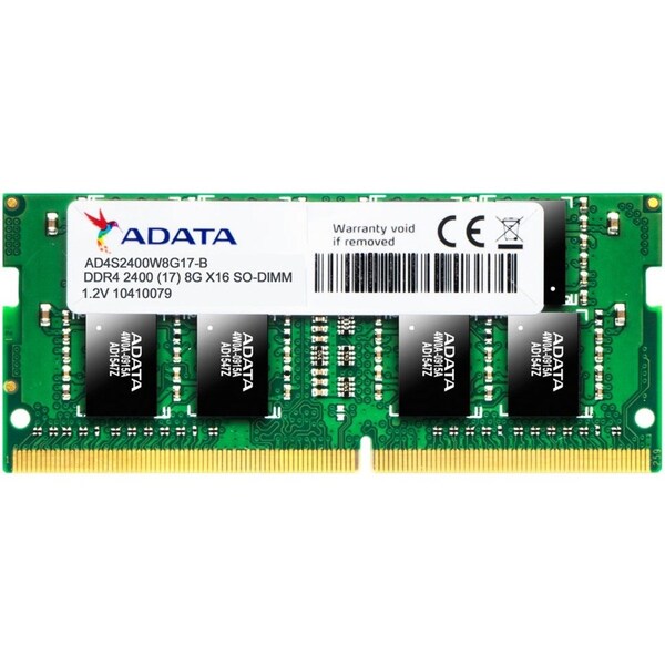 Adata Adata Ddr4 2400 8Gb So-Dimm 1024X8 1.2V Single Tray - AD4S240038G17-S
