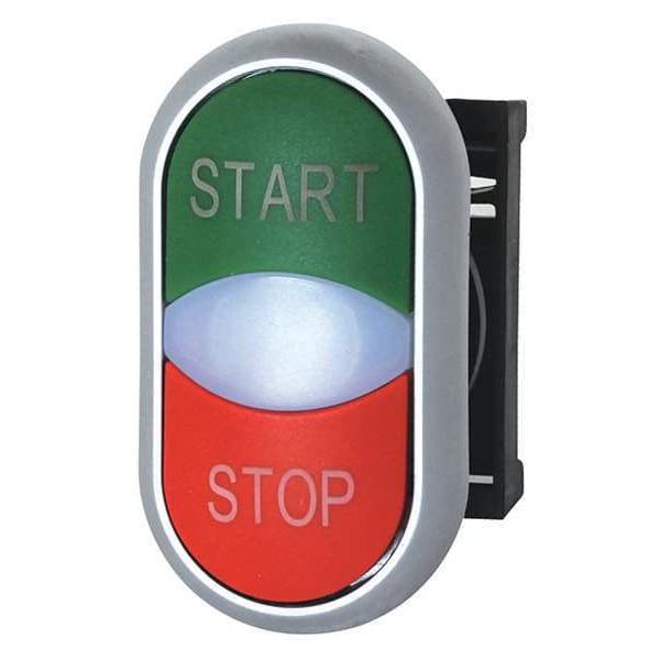 Operador Multicabeza No Iluminado Eaton, 22 mm, Ovalado - M22-DDL-GR-GB1-GB0