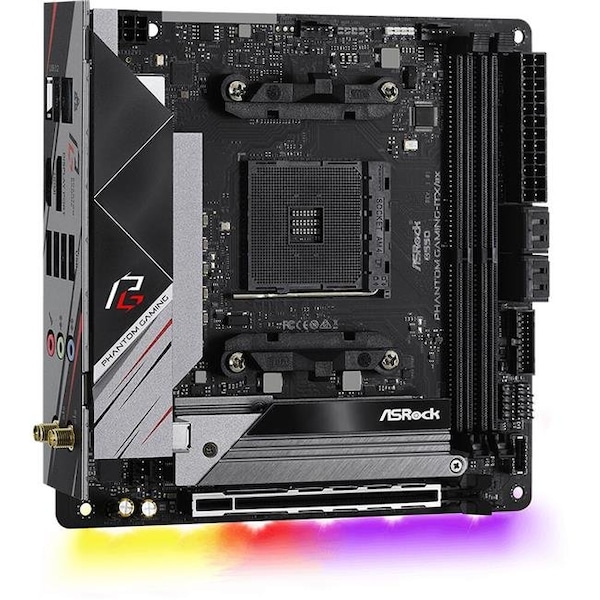Asrock ASRock B550 PHANTOMGAMING-ITX-AX MB Phanntom Gaming -ITX AX AMD AM4 Ryzen B550 DDR4 64GB PCIE Mini-ITX Motherboard - B550 PHANTOMGAMING-ITX/AX