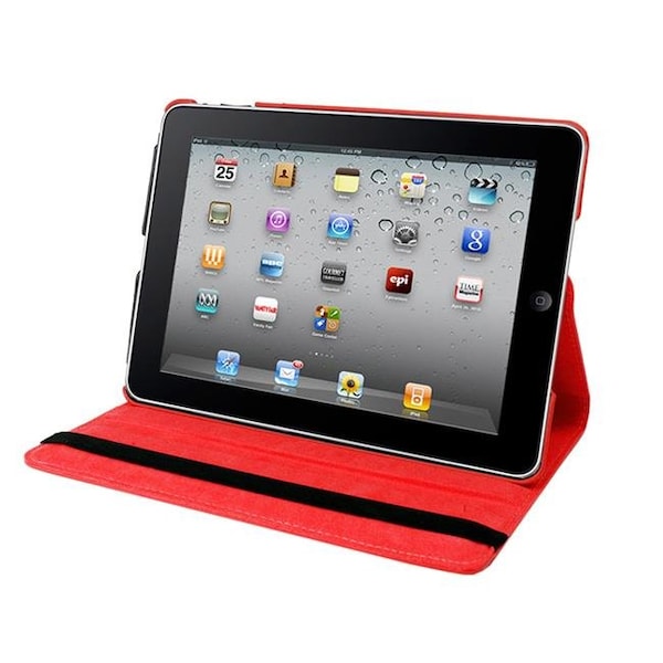 Natico Originals Natico Originals 60-IA360-RD Ipad Air 360 Faux Case; Red - 60-IA360-RD