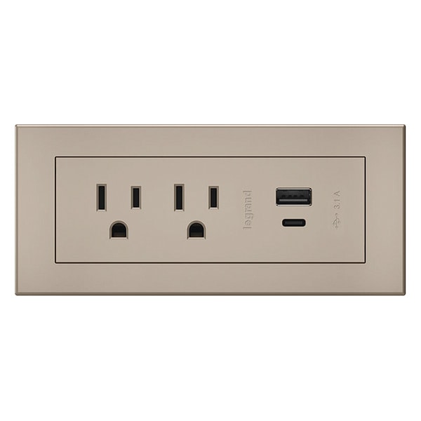 Legrand Plug-In Charger, 2.5" H x 5.8" W x 2.1" D - RDZCNI10