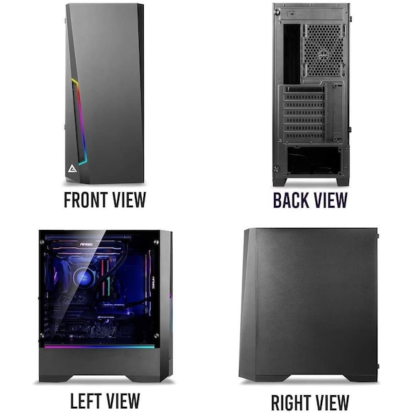 Antec Dark Phantom ATX Mid Tower Gaming Case/ARGB Motherboard Sync/Tempered Glass - DP501