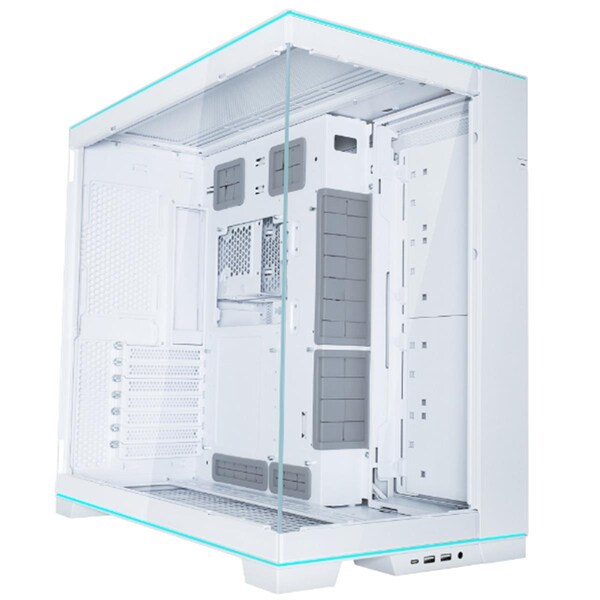 Lian Li Lian-Li  2 x 3.5 in. HDD or 2.5 in. SSD Full Tower Case, White - O11DERGBW