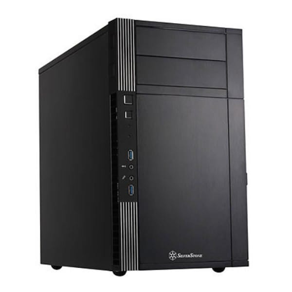 Silverstone Silverstone Technology Mid-Tower Micro-ATX PC Case with Dual USB 3.0 Ports - Black - SI476510