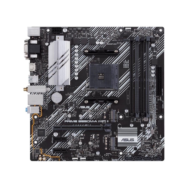 Maxpower Prime B550M-A Wi-Fi II AMD AM4 3rd Generation Ryzen Micro ATX Motherboard - MA3663371