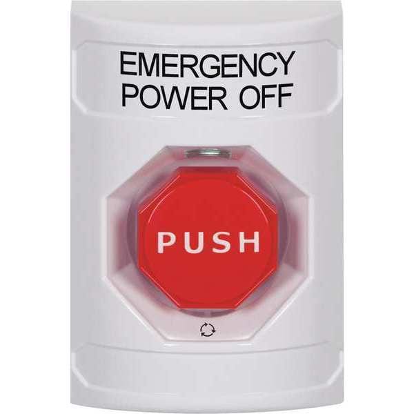 Botón de Apagado de Emergencia de Tecnología de Seguridad Internacional, 3-1/4" Ancho - SS2309PO-EN