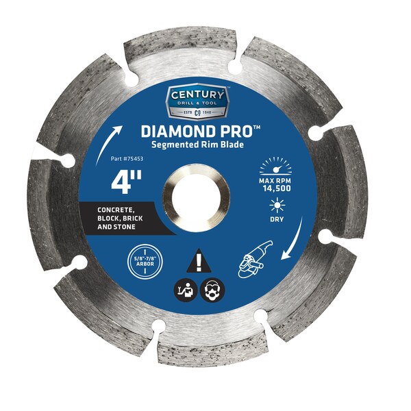 Century Drill & Tool SGM RIM DIAM SAW BLDE 4"" - 75453