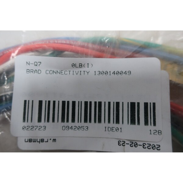 Cable de conexión recta hembra de 7 pines Brad Harrison - 1300140049 2R7004A20M010