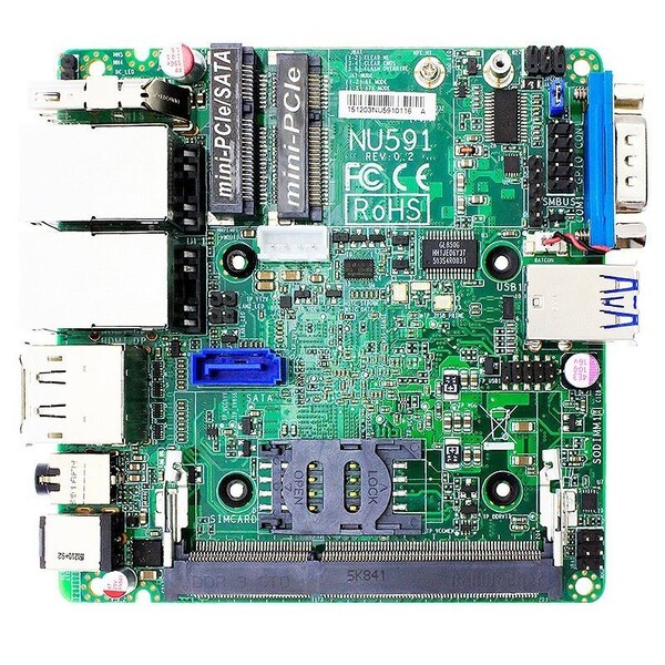 Jetway Intel Braswell Celeron N3160 Dual Intel LAN NUC Motherboard - JNU591S-3160