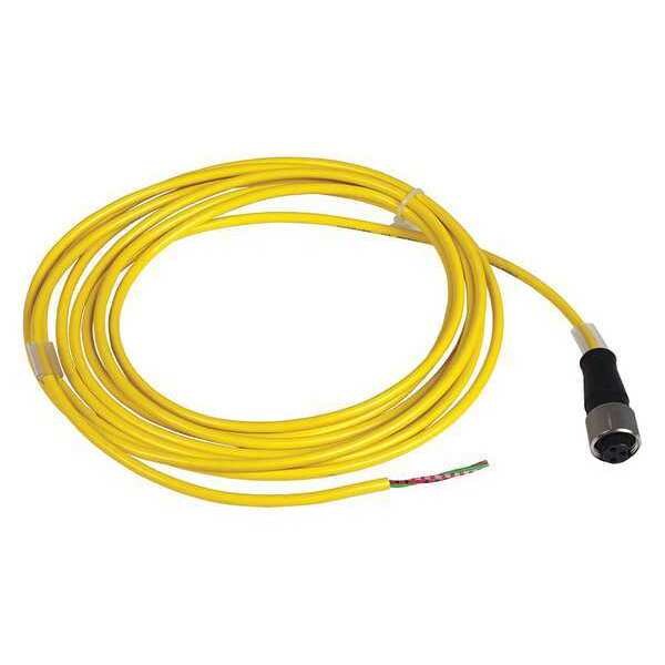 Telemecanique Sensors Cordset, 16.4 ft., Amarillo, 250VAC/300VDC - XZCPV1670L5