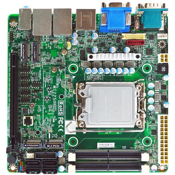 Jetway Industrial MiniITX Motherboard: - MI225Q6702
