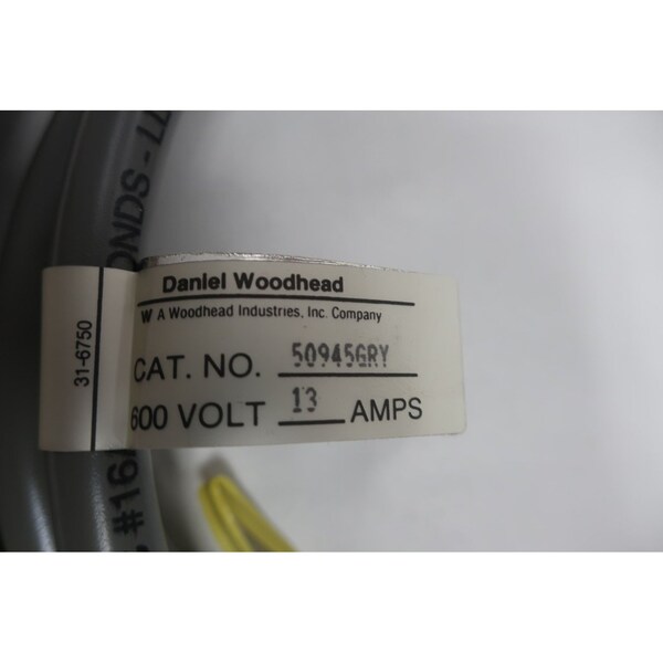 Cable de conjunto de cables Brad Harrison 13A 12Ft 600V AC - 50945GRY