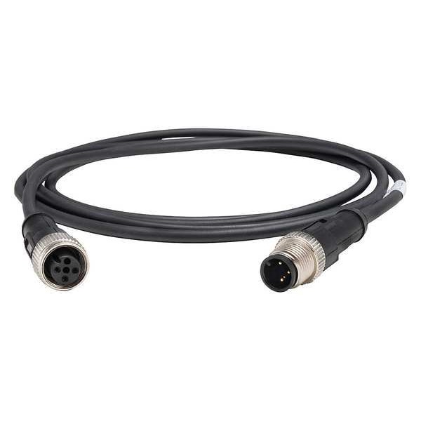 Cable para sensores Telemecanique, 6.56 pies, Negro, 250VAC/300VDC - XZCR1511040A2