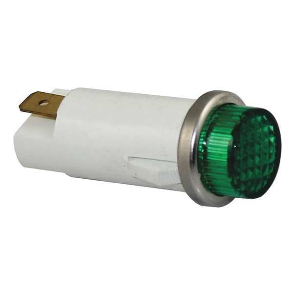 Zoro Select Luz Indicadora Elevada, Verde, 120V - 20C852