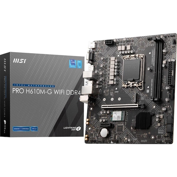 Virtual PRO LGA 1700 Intel H610 SATA 6GBs Micro ATX Motherboard - VI3663373