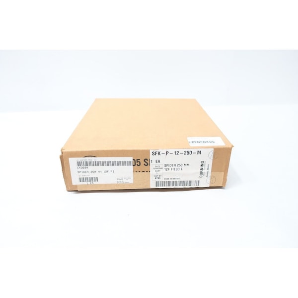 Kit de abanico de distribución de fibra óptica de Corning, cable de cordón de 12 pies - SFK-P-12-250-M