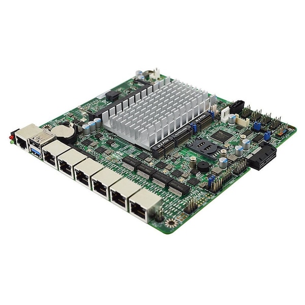 Jetway Intel Elkhart Lake Networking Mini-ITX Motherboard with 6 x Intel 2.5GbE LAN - MI05-00K