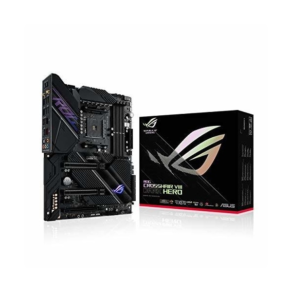 Asus ROG Crosshair VIII Dark Hero AMD AM4 X570S Zen 3 Ryzen 5000 & 3rd Gen Ryzen ATX Gaming Motherbo - ROGCROSSHAIRVIIIDARKHERO