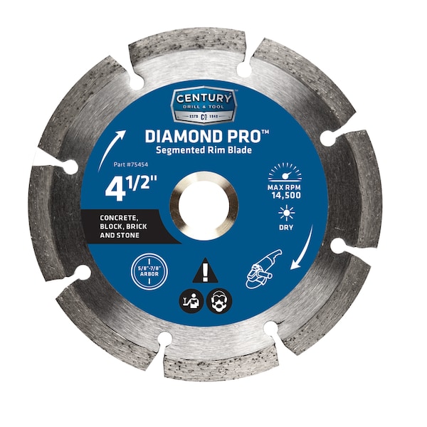 Century Drill & Tool SGM RM DIAM SAW BLD 4.5"" - 75454