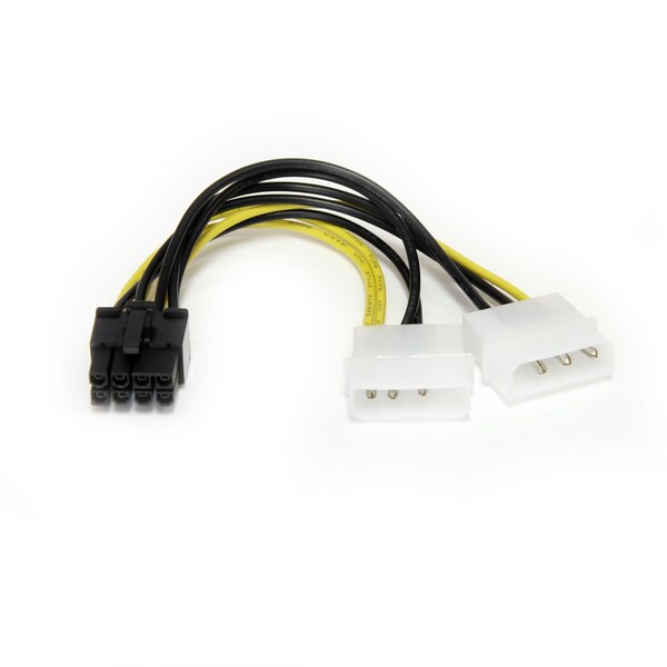Startech.Com 6in LP4 to 8 Pin PCI Express Video Card Power Adapter - LP4PCIEX8ADP