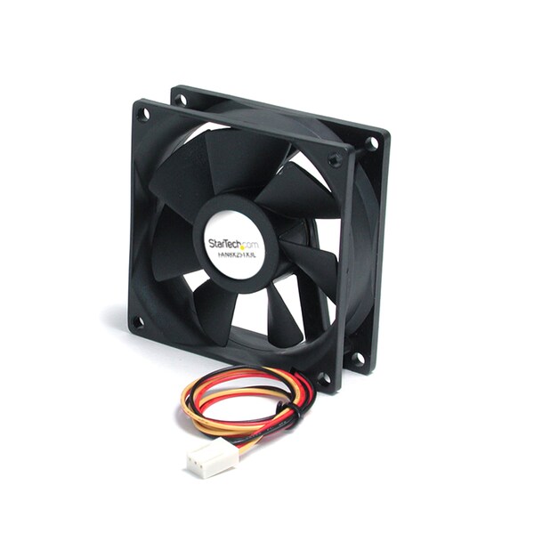 Startech.Com 80mm Ball Bearing Quiet Computer Case Fan w/ TX3 Connector - FAN8X25TX3L