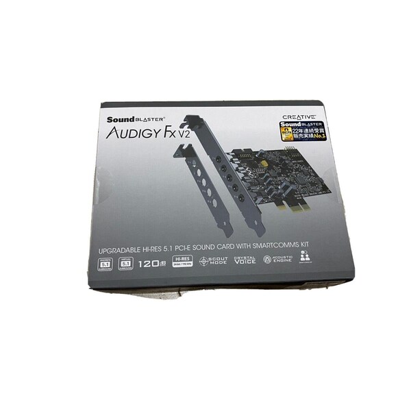 Plugit Sound Blaster Audigy Fx V2 PCIe Sound Card, Black - PL3455502