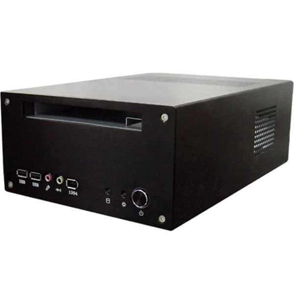 Silverstone Aluminum Mini-ITX Media Center - HTPC Case - Black - LC12B