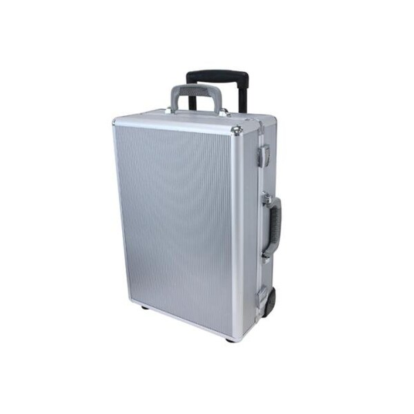 Tz Case TZ Case NC-400 SS Wheeled Laptop Organizer Case; Silver Stripe - NC-400 SS