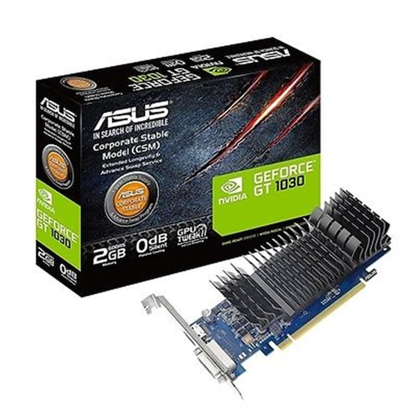 Asus - Vga Nvidia 2 GB GeForce GT 1030 GDDR5 HDMIDVI Graphics Card - GT1030-2G-CSM
