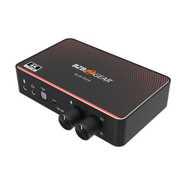 Bzbgear USB-C 4K120 Video Capture Card with Scaler, HDMI 2.1 Loop out, Audio & HDR10 to SDR Conversion - BG-4K120CHA